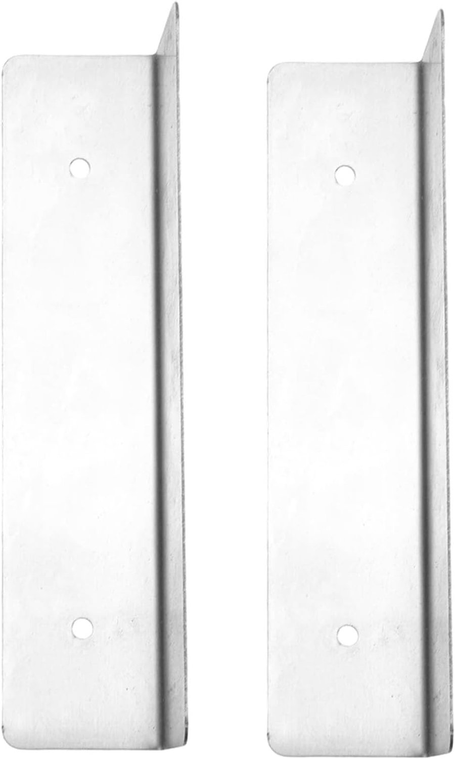 Garagedeurafdichtingsbeschermers Permanente Bevestiging Garagedeurslangbeschermers Garagedeurtochtbeschermers RVS 7x1,57 Inch Set van 2 met Schroeven en Boor voor Standaar