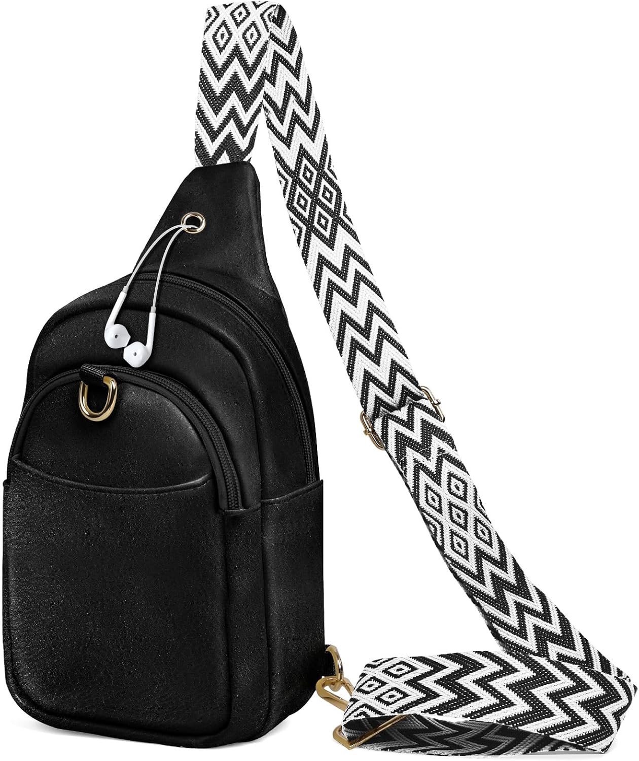 Stijlvolle Crossbody Schoudertas voor Vrouwen, Anti-Diefstal Handtas met Verstelbare Band en Meerdere Vakken voor Reizen en Winkelen