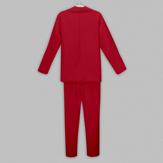 Zomerjas en broek voor meisjes, effen, revers, open voorkant, lange mouwen, casual outfit — afbeelding 5
