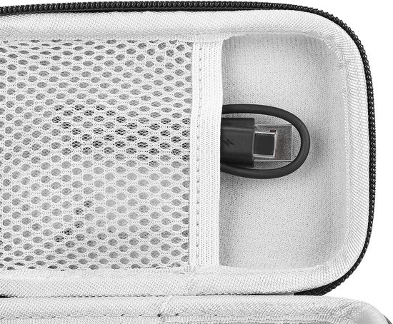 Harde opbergtas voor JBLGO4 Go3, draagtas, beschermhoes voor bluetooth-luidspreker, vervormingsbestendig, krasbestendig (grijze voering) — afbeelding 4