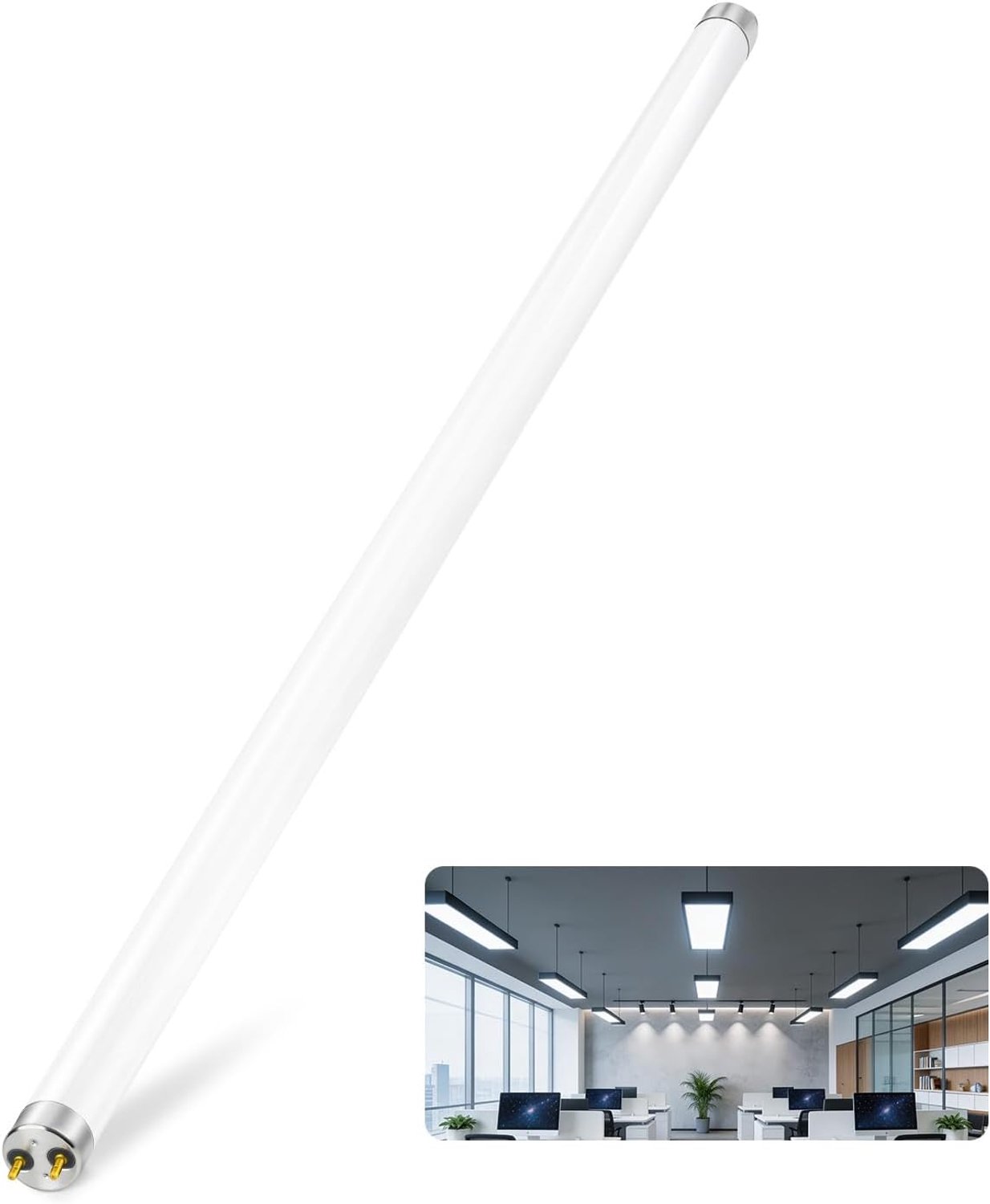 3Ft 30W T8 Fluorescentielamp, Koel Wit 4000K, Daglichtkleur-840, G13 Basis, Fluorescentielamp T8, Energiebesparende Verbruikslamp, voor Nood- en Stripverlichting, 1 Pak