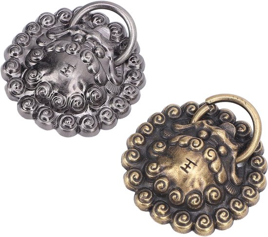 Vintage Dragon Metal Buttons Retro Decor Kledingschoen Brons — afbeelding 5