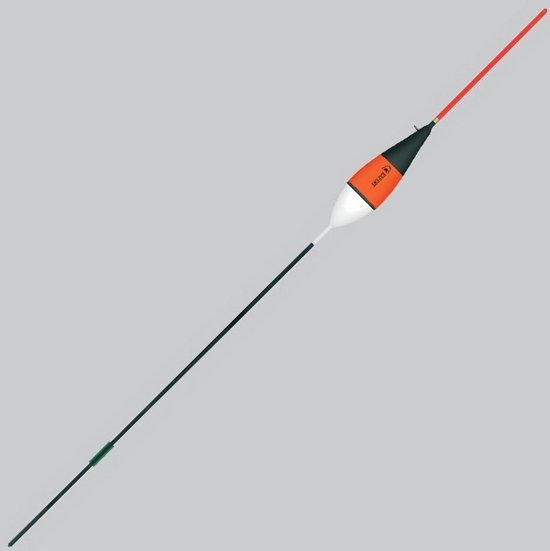 Kanaal dobber, 3g, vaste montage, oranje/wit/zwart — afbeelding 3
