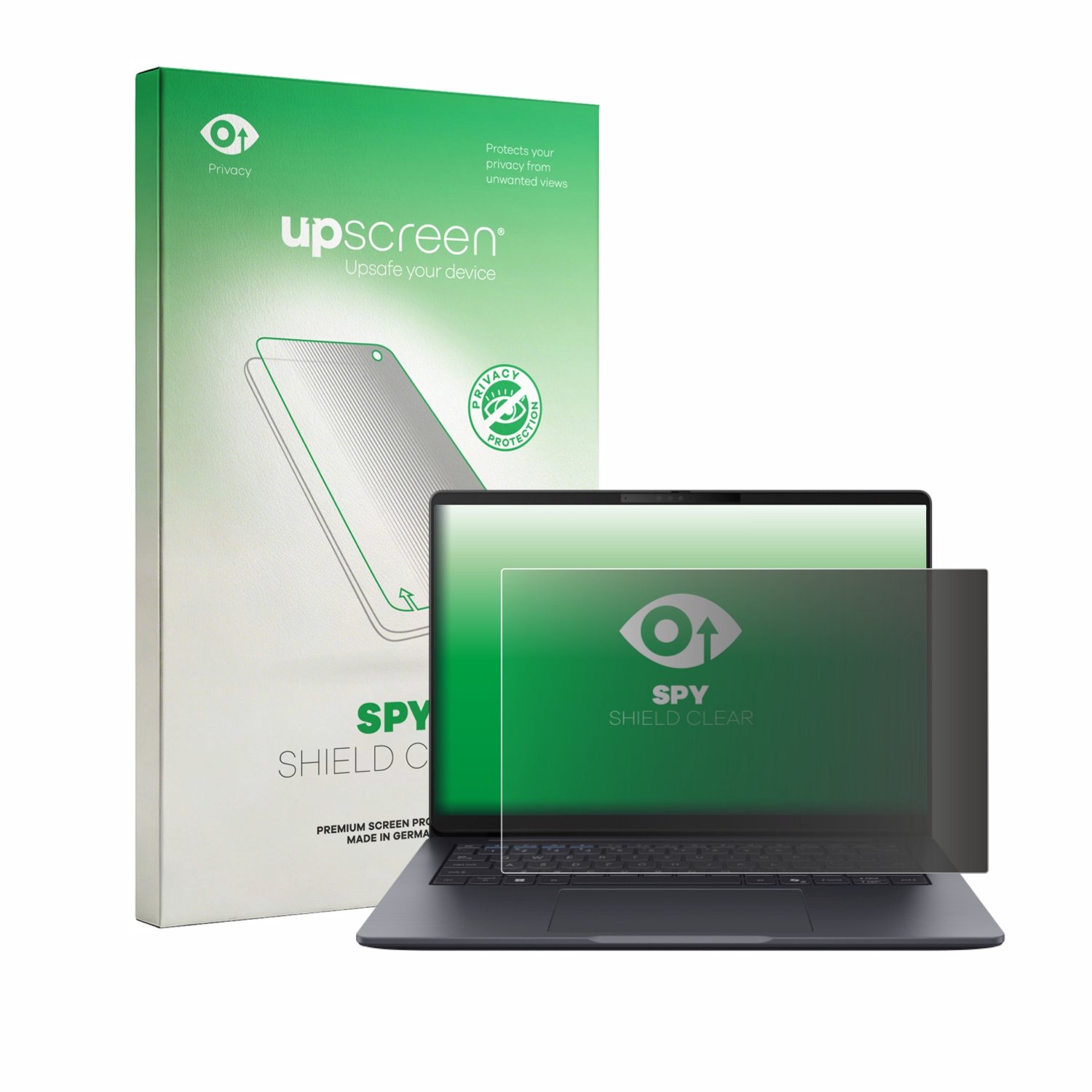 upscreen - privacy screenprotector voor ASUS ExpertBook B3 Gen 2 B3405 - Folie Beschermfolie Blauwlichtfilter