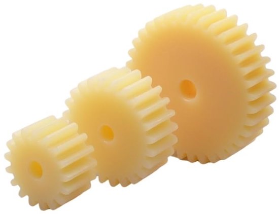 2 stuks 2-module nylon tandwielen 20T/21T/22T/23T/24T/25T/26T/27T/28T/30T onafgewerkte boring 8 mm kunststof cilindrisch tandwiel voor CNC-apparatuur(2 Module 26T Bore 8mm) — afbeelding 5