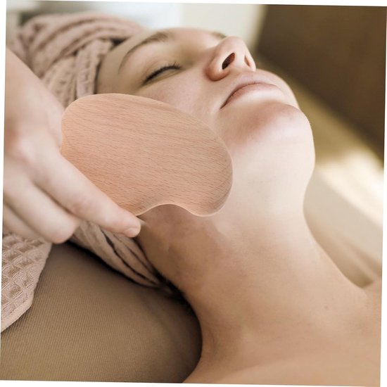 3 Stuks Delige Houten Gua Sha voor Gezicht Lichaam Multifunctionele Natuurlijke Guasha Tool voor Diepe Bindweefselmassage Meridiaanverzorging Ontspanning Draagbaar — afbeelding 2