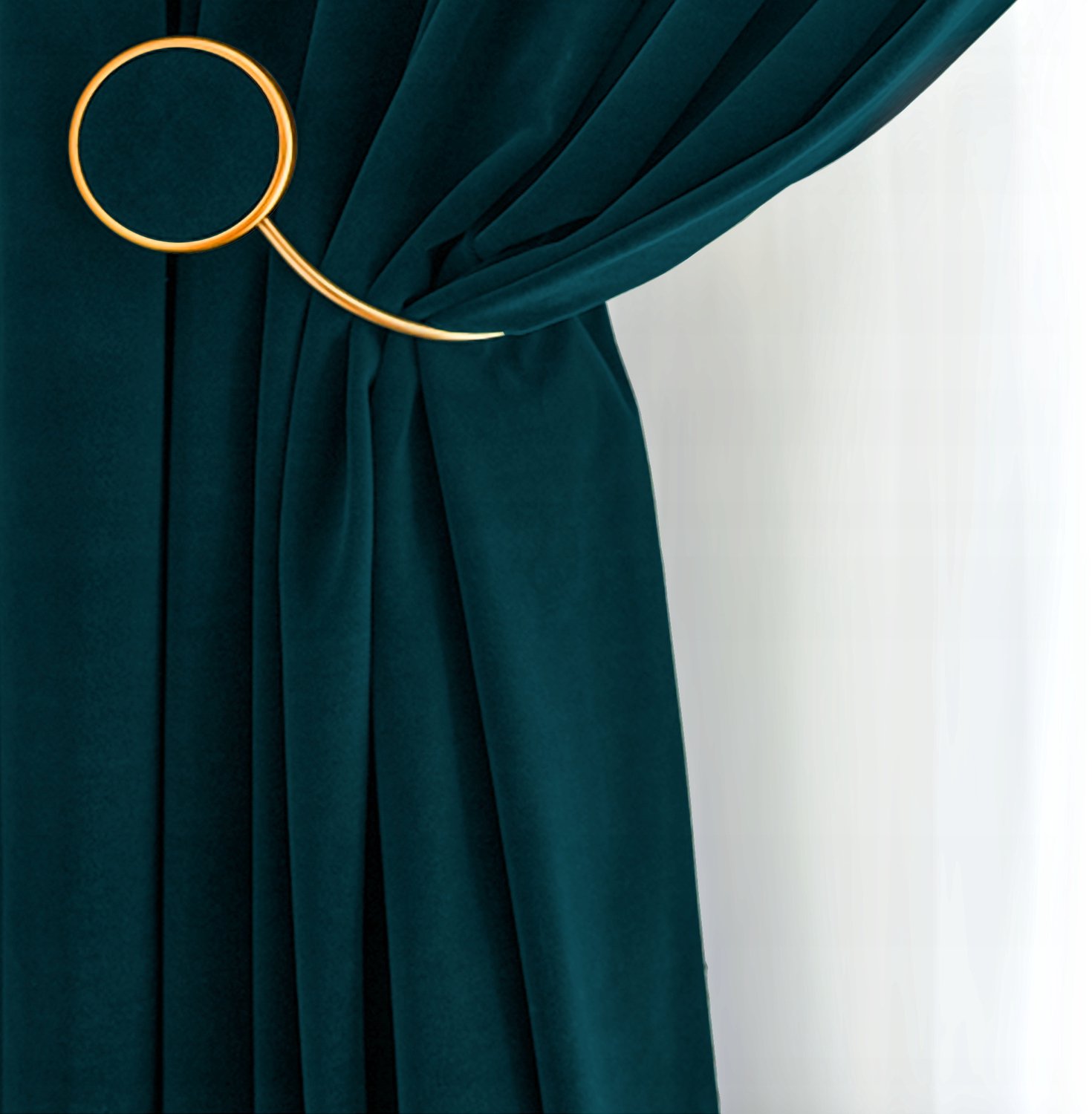 Velours Gordijn Smeragd 190x350cm - Verduisterend, Merkloos