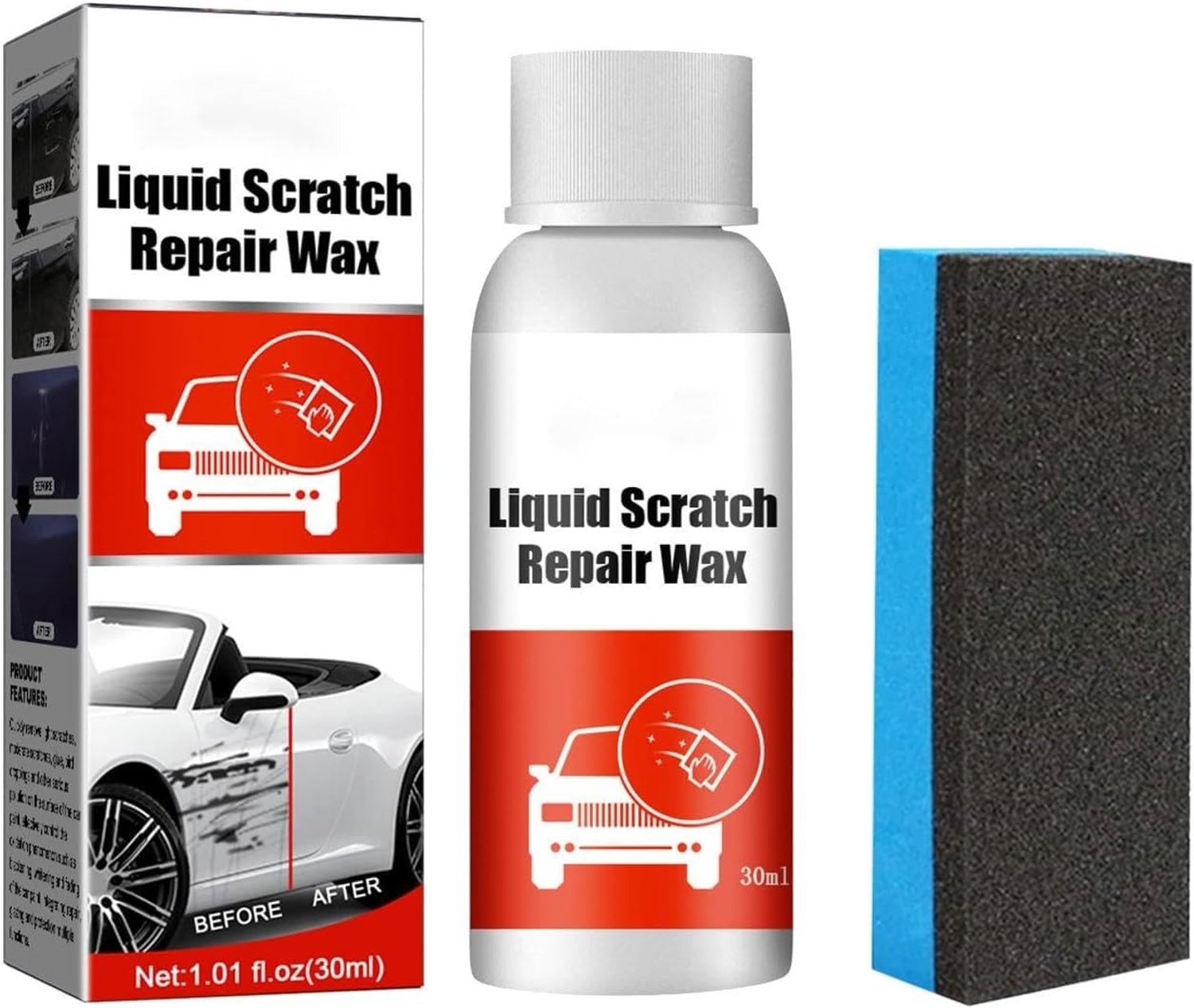 Krasverwijderaar voor Voertuigen,Auto Krasverwijderaar voor Diepe Krassen,Car Paint Scratch Repair Polishing Wax,Nieuw - ShopVlot