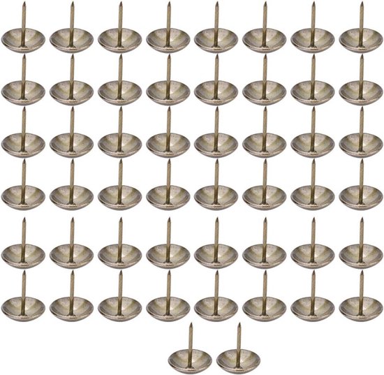 Vintage Stijl Bekleding Spijkers Kopspijkers Stud Punaise voor Interieur 50 Stuks Verdikte Hardware Onderdelen Beplating Ijzer 23x23mm Geschikt voor Houten Deuren (21 * 25mm (verdikt)) — afbeelding 5