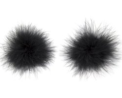 KFLY Nipple Pads Reusable Fluffy Feather Sexy Nipple Cover Rave Festival Self Adhesive Breathable Nipple Stickers - ShopVlot