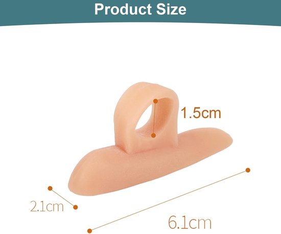 Hamerteenkussens van gel, siliconen pads voor pijnverlichting, comfort en bescherming voor hamertenen, geschikt voor mannen en vrouwen — afbeelding 5