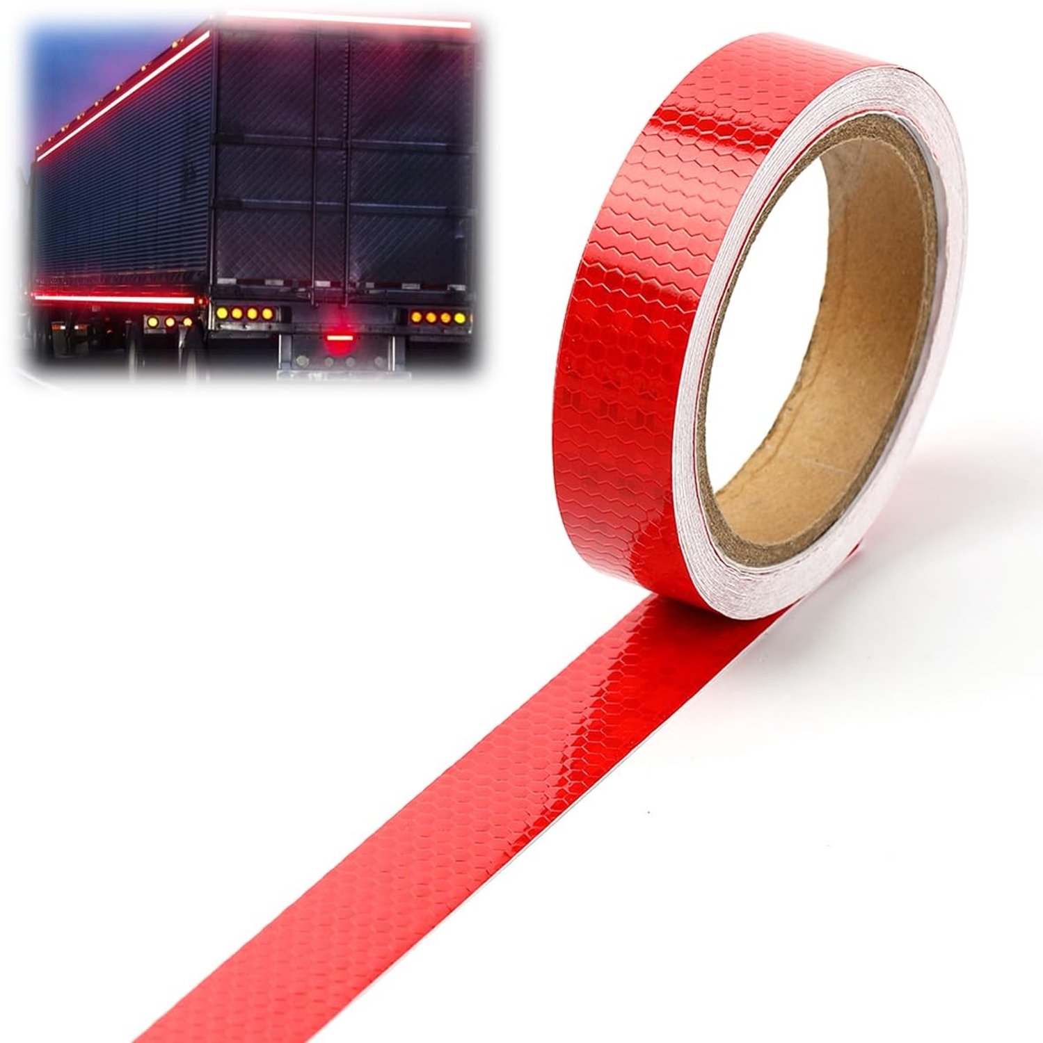 Waterdichte Zelfklevende Reflecterende Tape 23m x 2,5cm voor Hoge Zichtbaarheid, Ideaal voor Voertuigen, Fietsen en Helmen