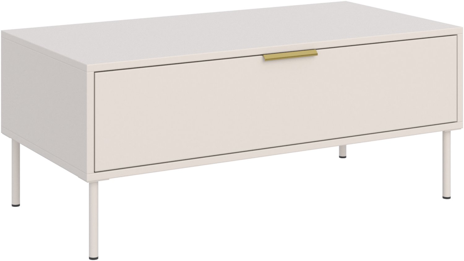 Selsey Vena - Salontafel met lade, kasjmier, 100x50 cm