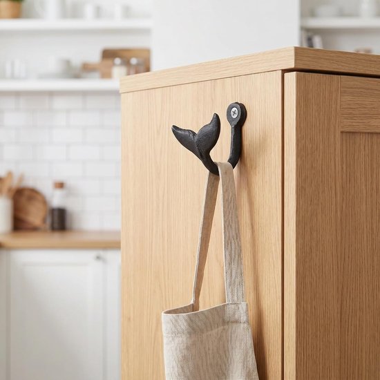 4 Stuks Delige Ijzeren Wandhaken met Vintage Bladeren Ontwerp Industriële Kapstokhaken Muur Ruimtebesparende Decoratieve Wandhaken voor Jassen Tassen Hoeden in Hal of Slaapkamer — afbeelding 3