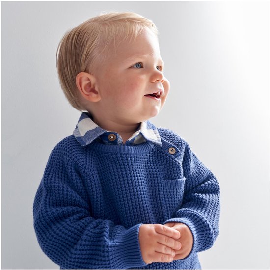 Prénatal peuter trui - jongens - Midblue - Maat 86