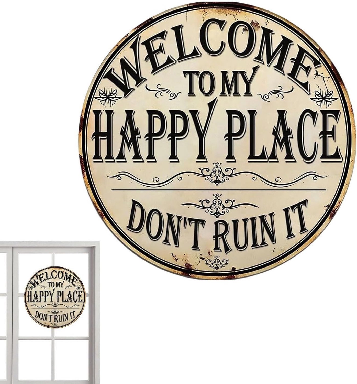 Tuinborden - vintage tuinbord - buitentuin decor , decoratief displaybord | Vintage tuinbord voor huiseigenaar hobbyist vrouwen mannen tuinman patio achtertuin binnenplaats M