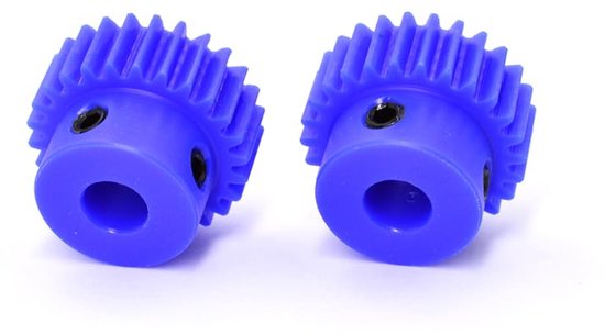 2 stuks 1 module nylon tandwielen 15T/16T/18T afgewerkte boring 4 mm/5 mm/6 mm/8 mm/10 mm kunststof motornaaftandwiel voor CNC-apparatuur(1 Module 15T Bore 6mm) — afbeelding 5