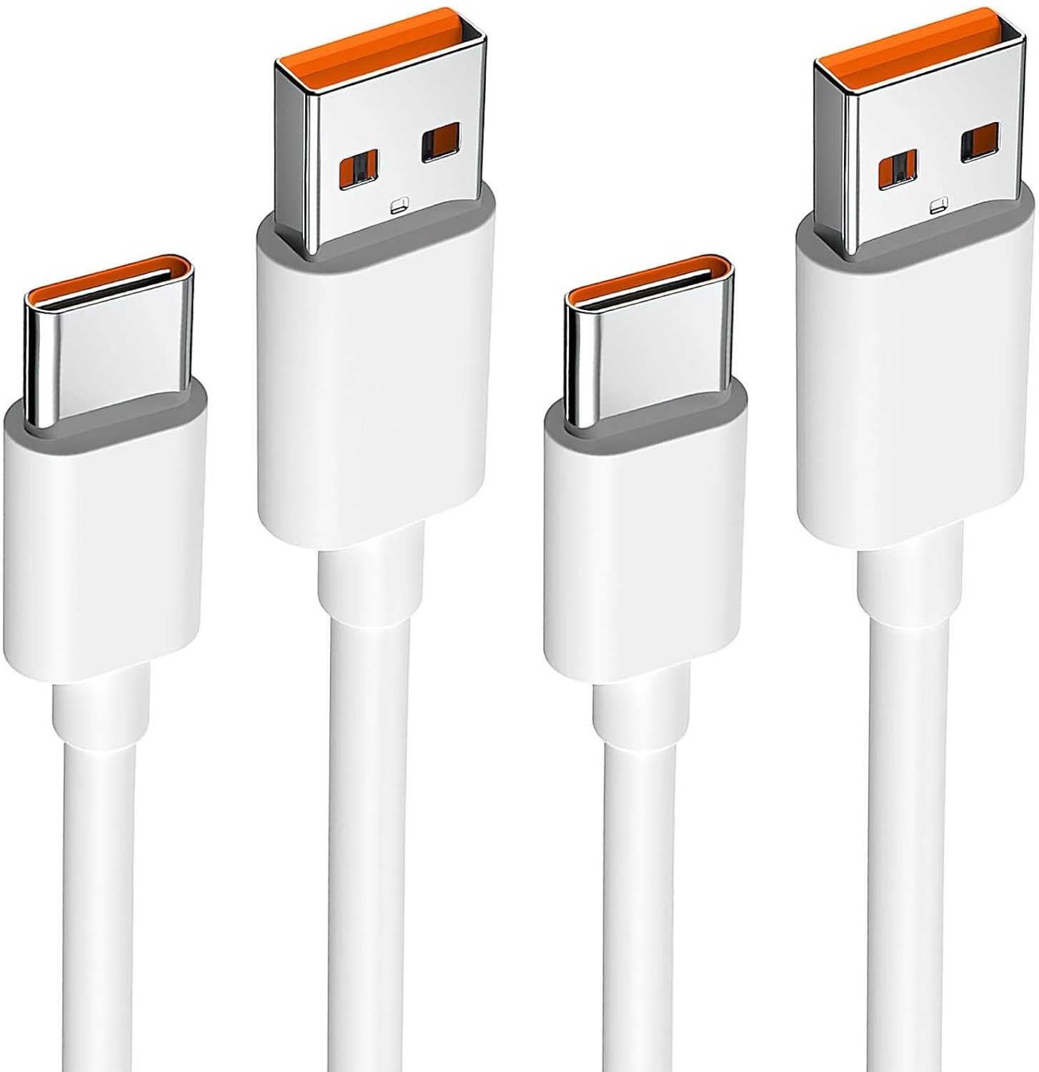 2 Stuks 120W USB C Kabel 1.5m, Snelle Oplaadkabel voor Compatibele Smartphones en Tablets, Ideaal voor Xiaomi Redmi en Mi Series