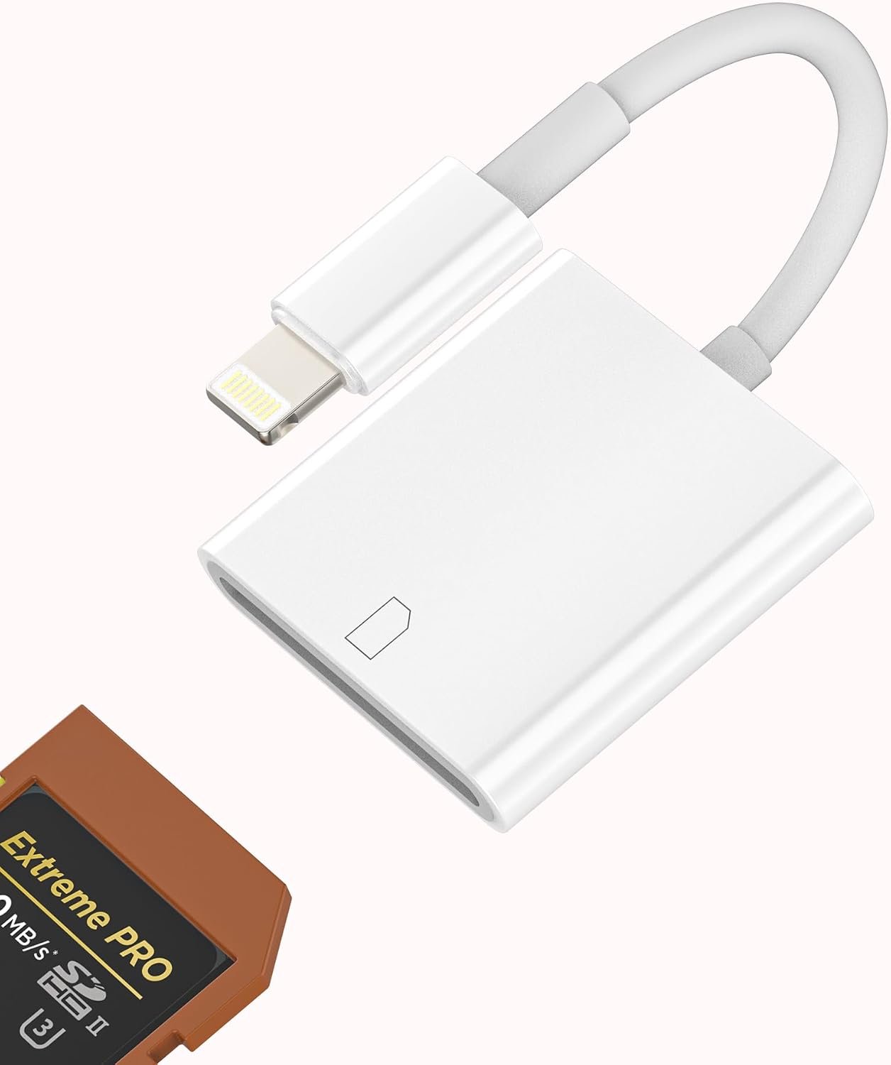 Adapter SD-kaartlezer voor iPhone 14 13 van Lightning Reader Card fotokabel geheugenstick voor Apple iPad externe telefoonhouder geheugen voor het overdragen van camera kaarten camera