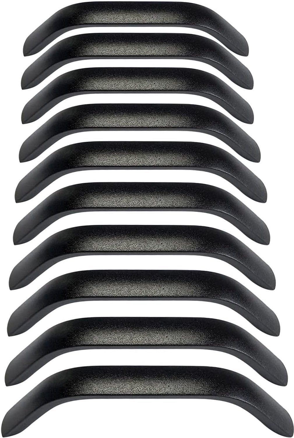 Pack of 10 Kitchen Handles, Kitchen Cupboard, Door Handles, Kitchen Cupboard, Cupboard, Hole Spacing, 192 mm, Matte Black, Pack of 10