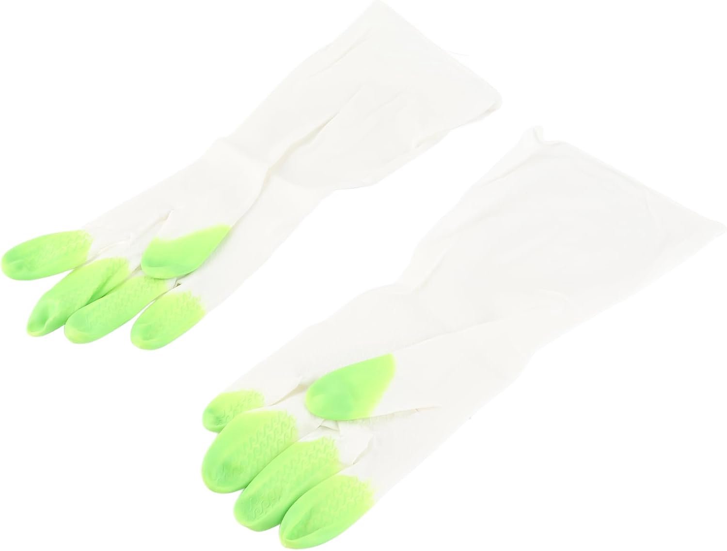 Mingzhe PVC-huishoudhandschoenen Antislip Schoonmaakhandschoenen voor Afwassen Keukenwas, met Ergonomische Pasvorm en Chemische Weerstand