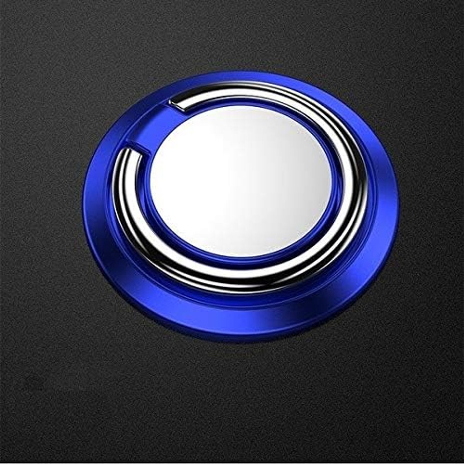 Set auto voor iPhone 11 smartphone (metalen ring + magnetische autohouder) universeel (blauw)