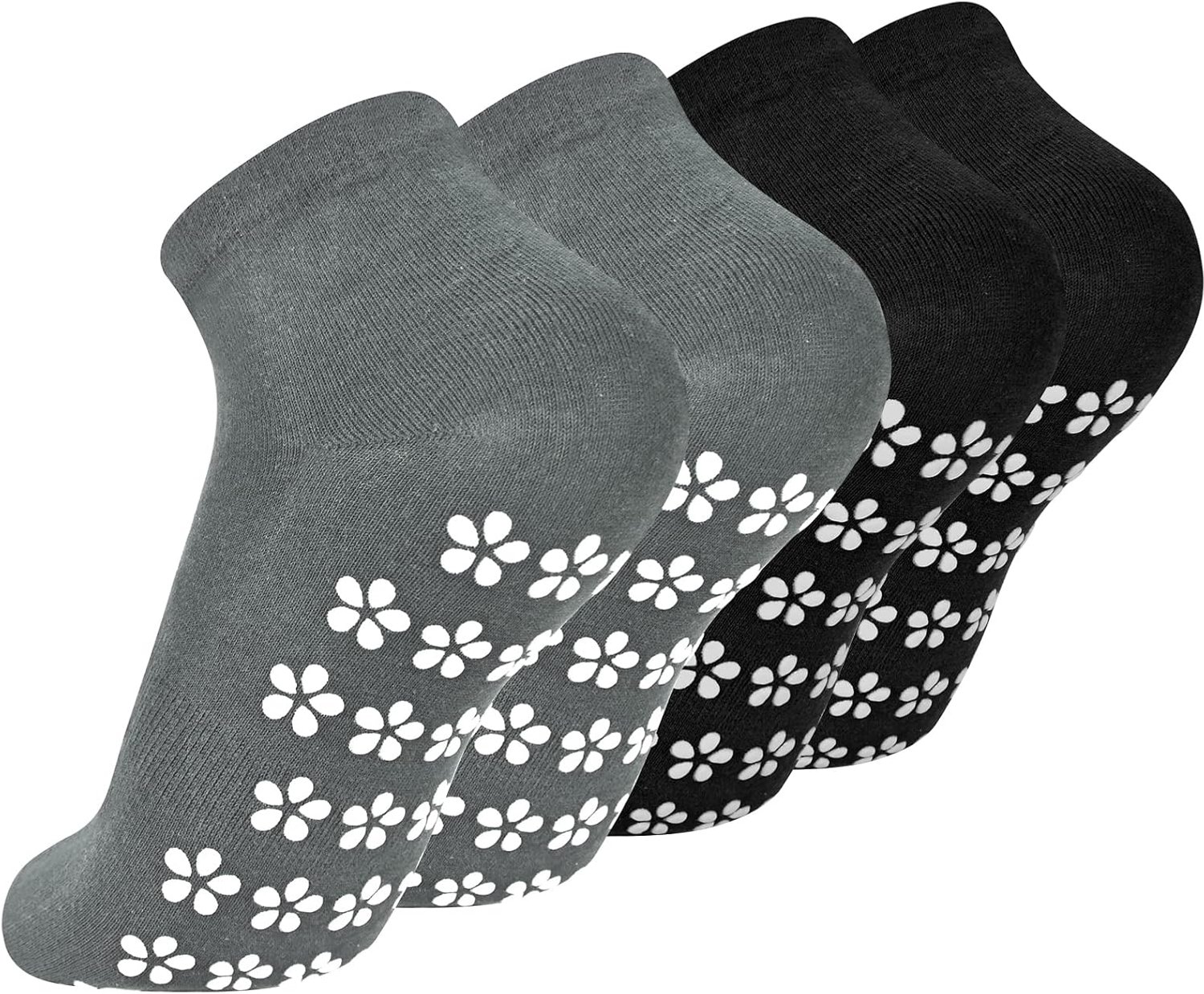 2 paar antislip sokken yoga pilates grip sokken dames heren M 35-42