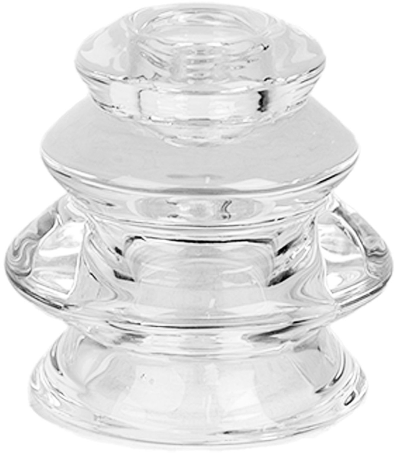 Clayre & Eef Kandelaar Ø 8x7 cm Transparant Glas