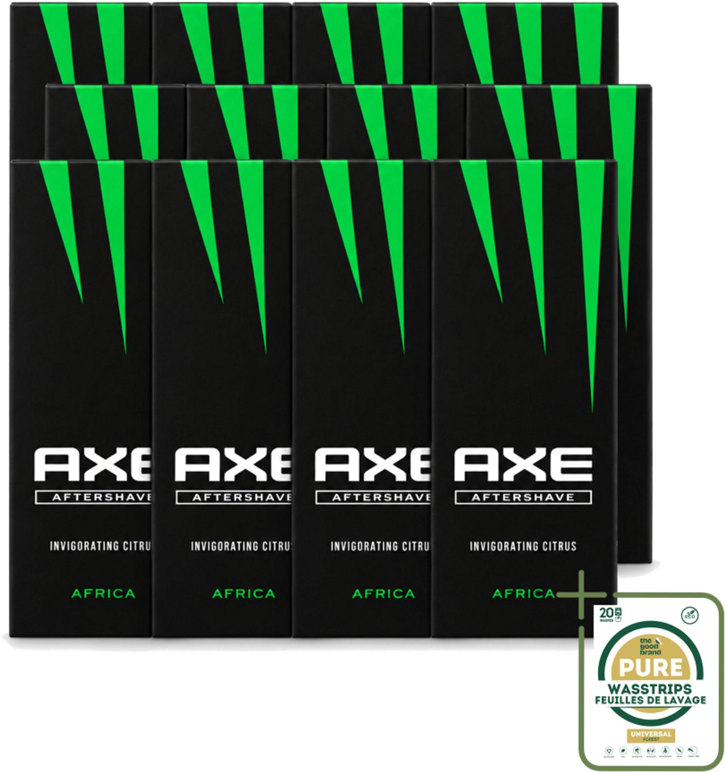 12 x Axe – Aftershave – Africa – 100 ml - Aftershave Africa - Aftershave - Aftershave Africa 100 Ml - Aftershave Voor Mannen - Aftershave Met Kruiden