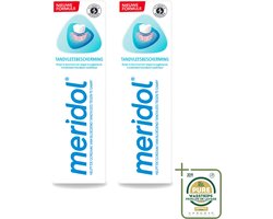 2 x Meridol - Tandpasta - Dagelijkse Tandverzorging - Beschermt tegen Tandvleesproblemen - 75 ml - Wasstrips - Tandpasta - Tandvleesbescherming - Geïrriteerd Tandvlees - Antibacteriële Tandpasta - Gezond Tandvlees