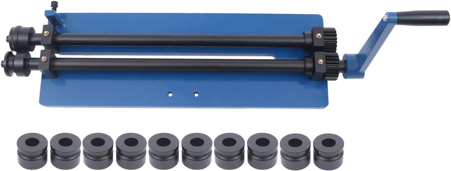 Buigmachine, ronde buigmachine, 460 mm, ronde buigmachine, sikkelmachine met 6 standen, 1,2 mm, voor plaatwerkplaatsen