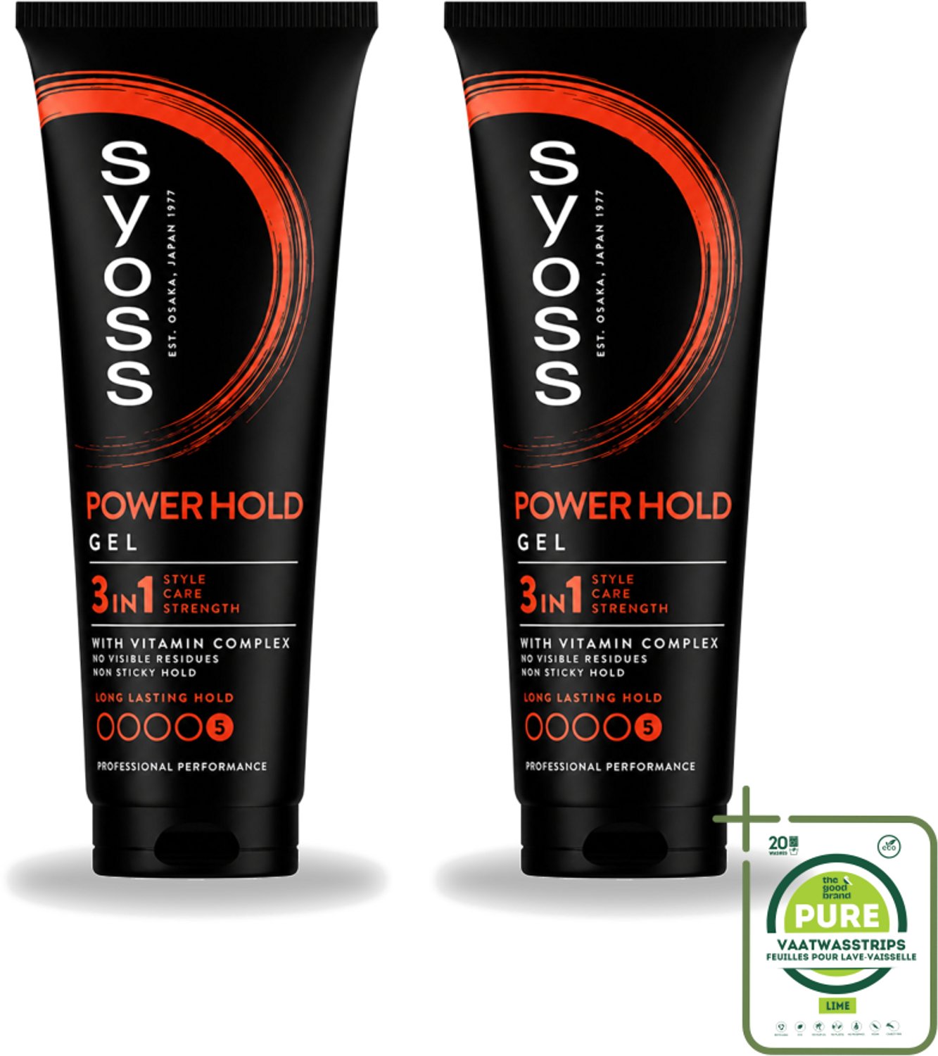 2 x Syoss - Power Hold - Haargel - Extra Sterke Fixatie - 250 ml - Grootverpakking - Haargel - Krachtige Fixatie - Stijl - Haarverzorging - Salonkwaliteit