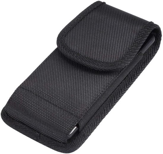 Belt Holster with Metal Clip and Card Holder voor Intex Aqua Lions N1 (2018) - Black — afbeelding 4
