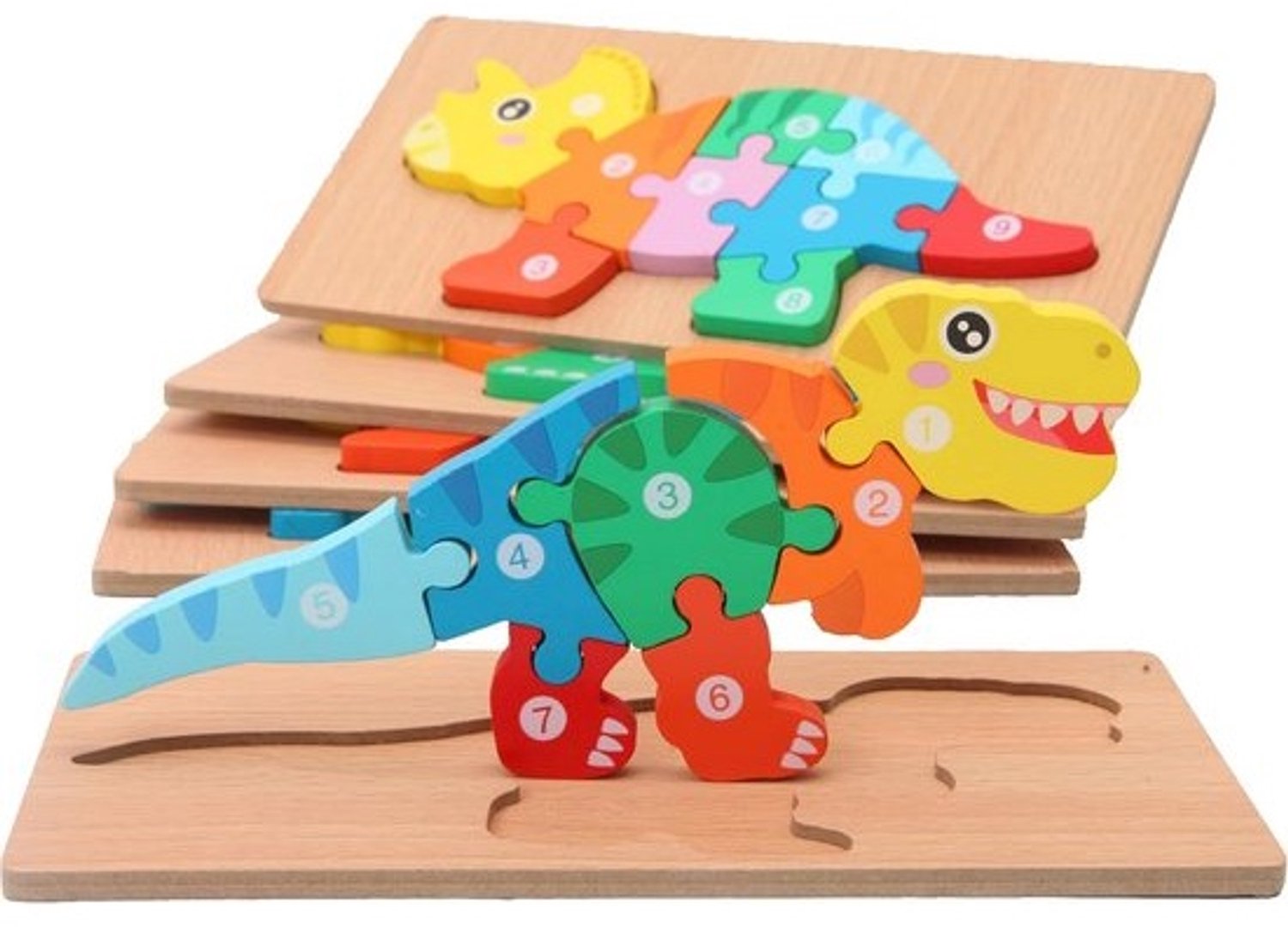 Vaardigheidspuzzels voor peuters - Dino-puzzelset voor ouders met kinderen van 3-5 jaar | Educatief speelgoed - Voor ontwikkeling