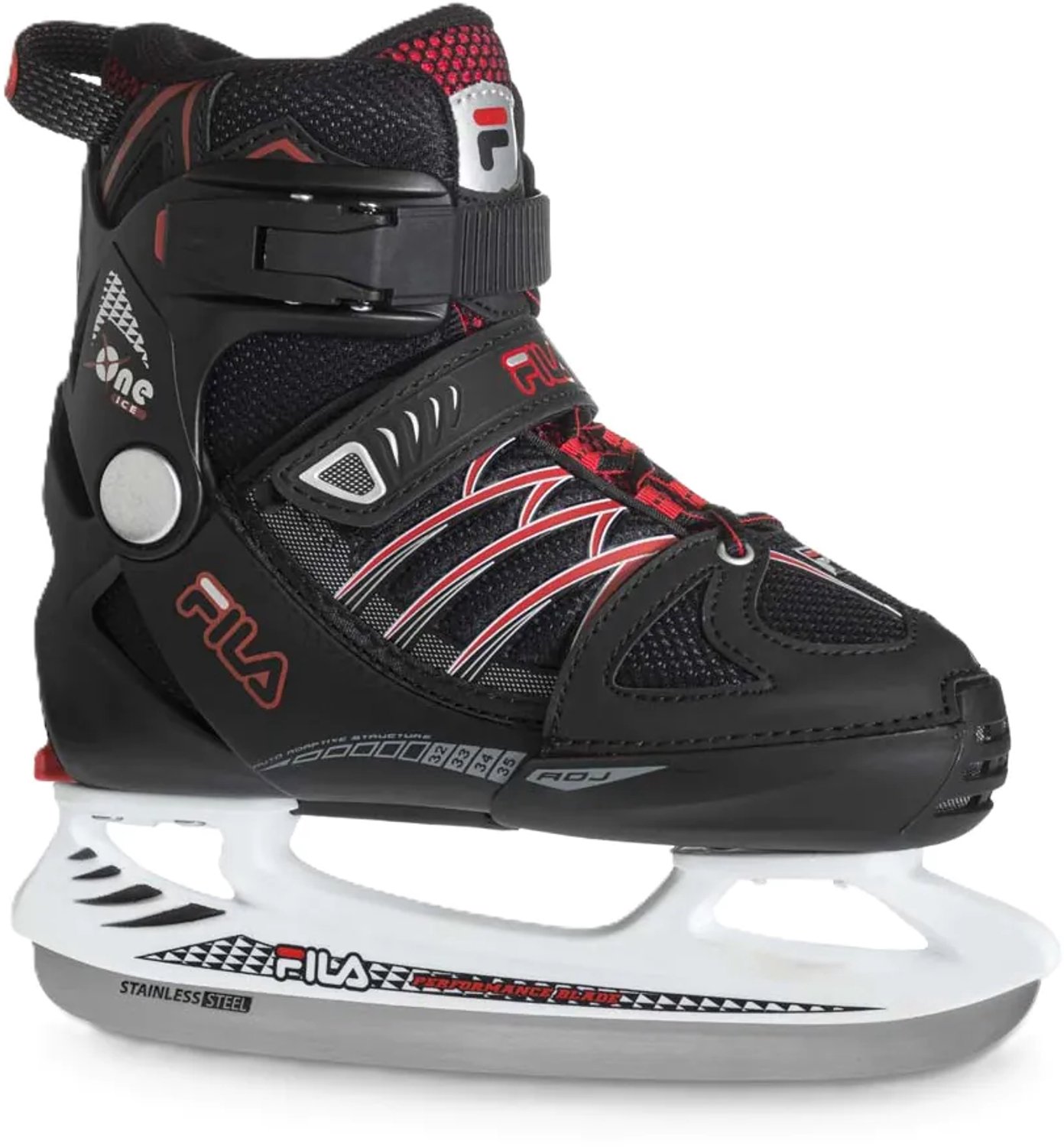 Fila X-one ice 20 boy- Schaatsen voor kinderen – IJshockeyschaats voor kinderen Rood