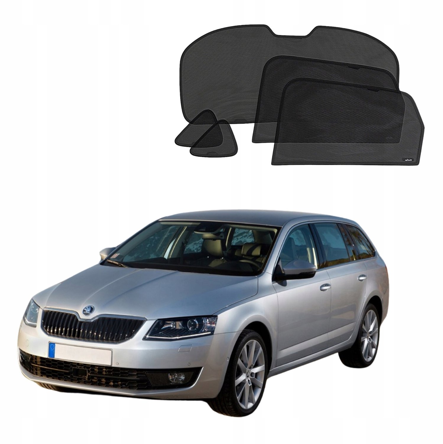 Zonneschermen Škoda Octavia III Combi (2013-2019) - 5-delig