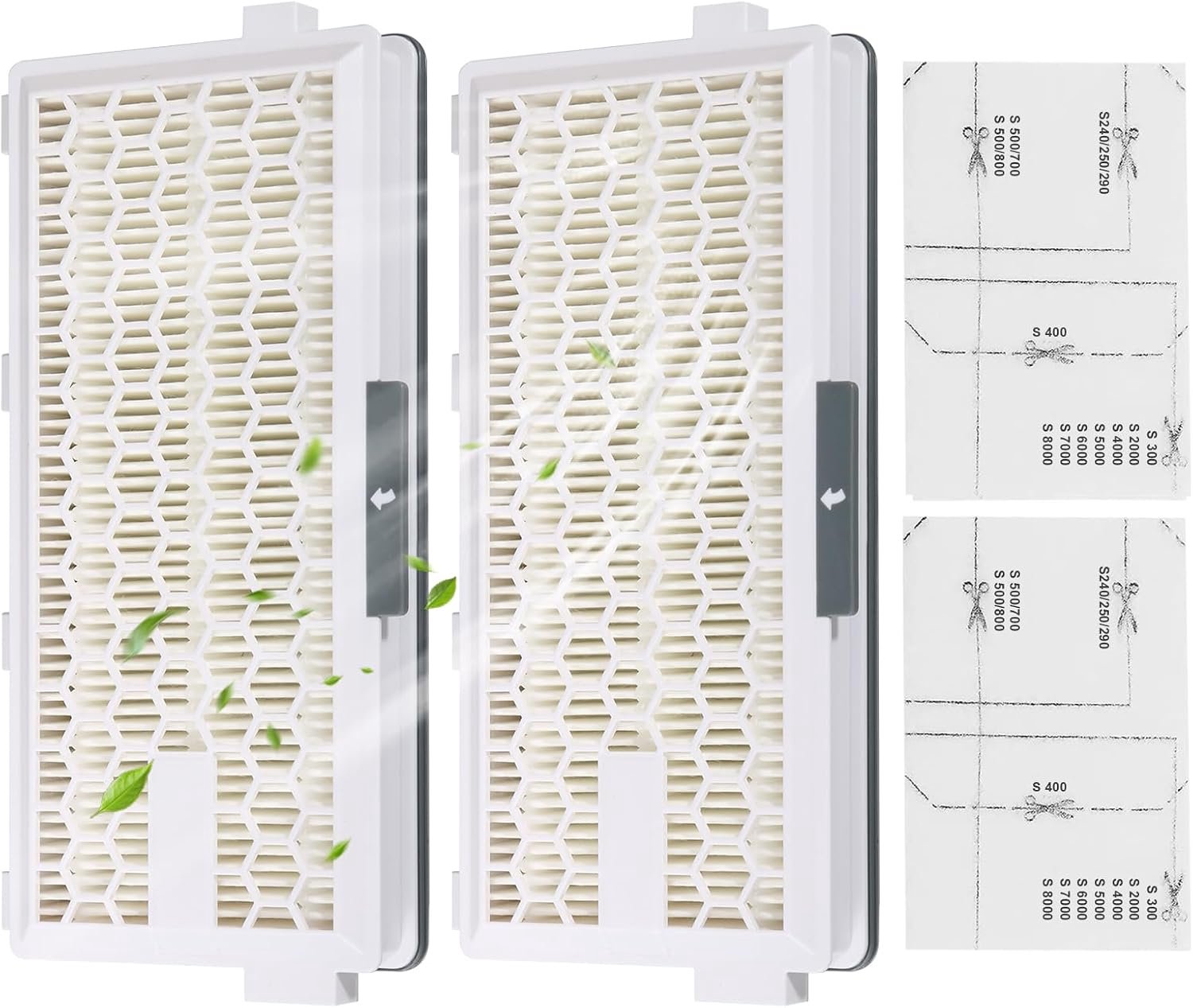 Stofzuigerfilter HEPA - 2 x Air Clean Plus 50 - Vervangend voor Miele Complete C3 C2 - Optimale stofzuigprestaties - ShopVlot