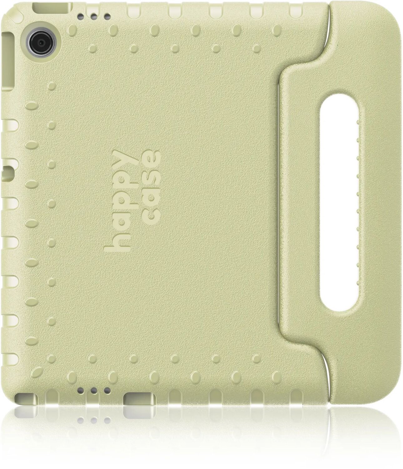 HappyCase Kinder Tablethoes Geschikt voor Lenovo Tab M11 | Kindvriendelijke Hoes | Beschemhoes | Kinderhoes | met Handvat en Standaard | Beige