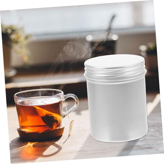 5stuks Aluminium Tea Canister Multifunctionele Opslagdozen Voor Haarwax Thee Vochtbestendige Droog Bewaaroplossing Voor Huishoudelijk Gebruik Koffiehuizen — afbeelding 2
