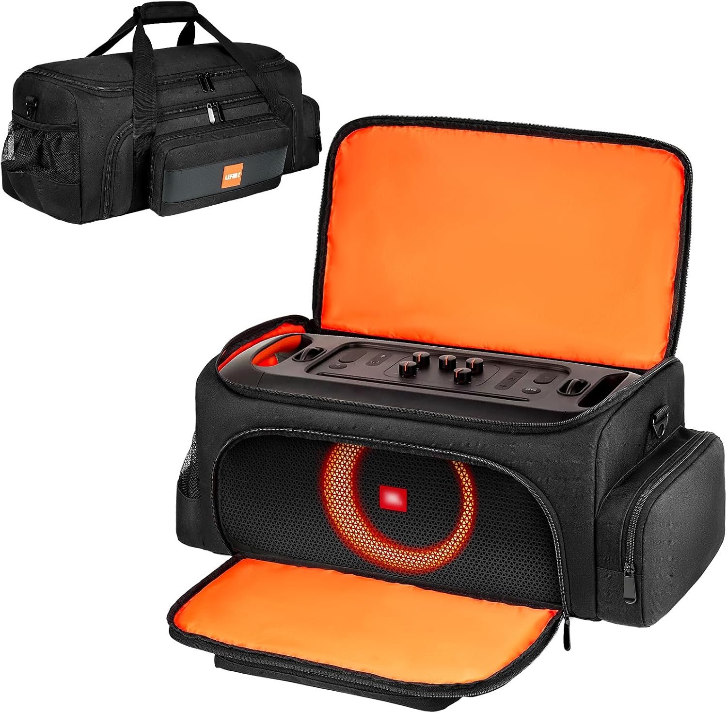 Draagkoffer compatibel met JBL PartyBox On The Go Speaker,Travel Storage Tote Bag Fits voor JBL PartyBox On-The-Go Essential Protable Party Speaker and Accessories,Case Only,No Shoulder Strap