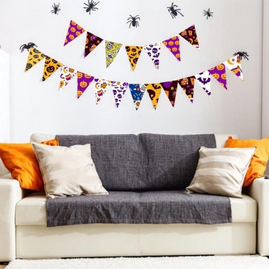 5 stuks Halloween patchwork stoffen 25 x 25 cm Halloween-patroon stof om te naaien, vet quarters stofbundel Halloween bedrukte stoffen per meter, quiltstof voor doe-het-zelf handwerk, — afbeelding 5