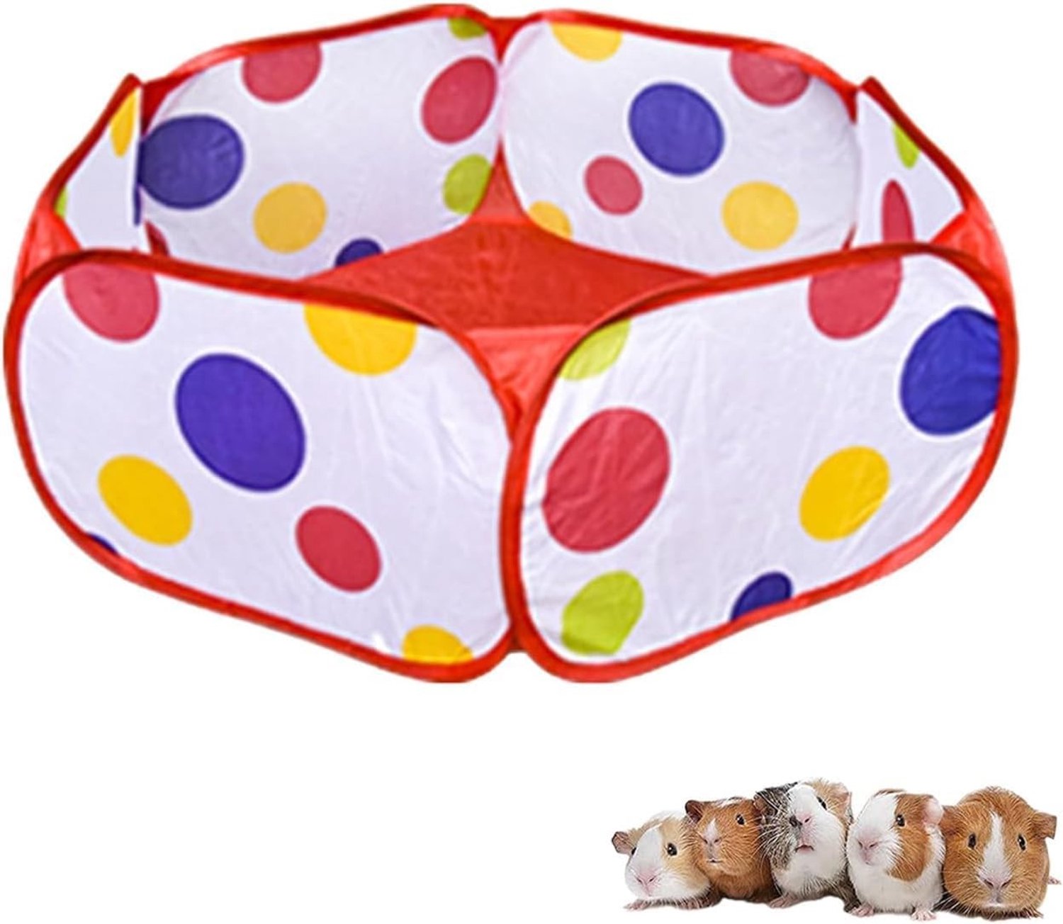 Speelpen voor Kleine Dieren, Draagbare Kooi Tent voor Cavia's, Waterdichte Pop-Up Pet Tent met Metalen Draadhek voor Binnen en Buiten Beweging