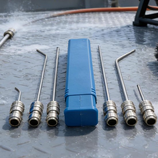 Hogedrukreiniger Nozzle Kit 6 Stuks RVS Quick Connect — afbeelding 2