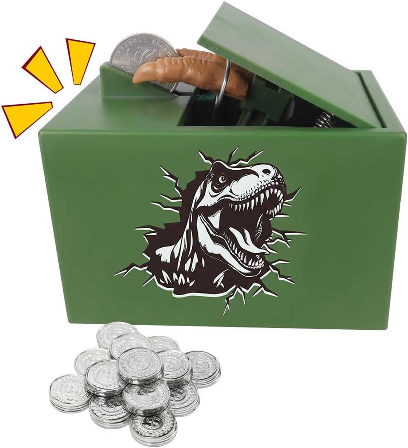 Spaarpot voor kinderen, dinosaurus spaarpot, grappige spaarpot
