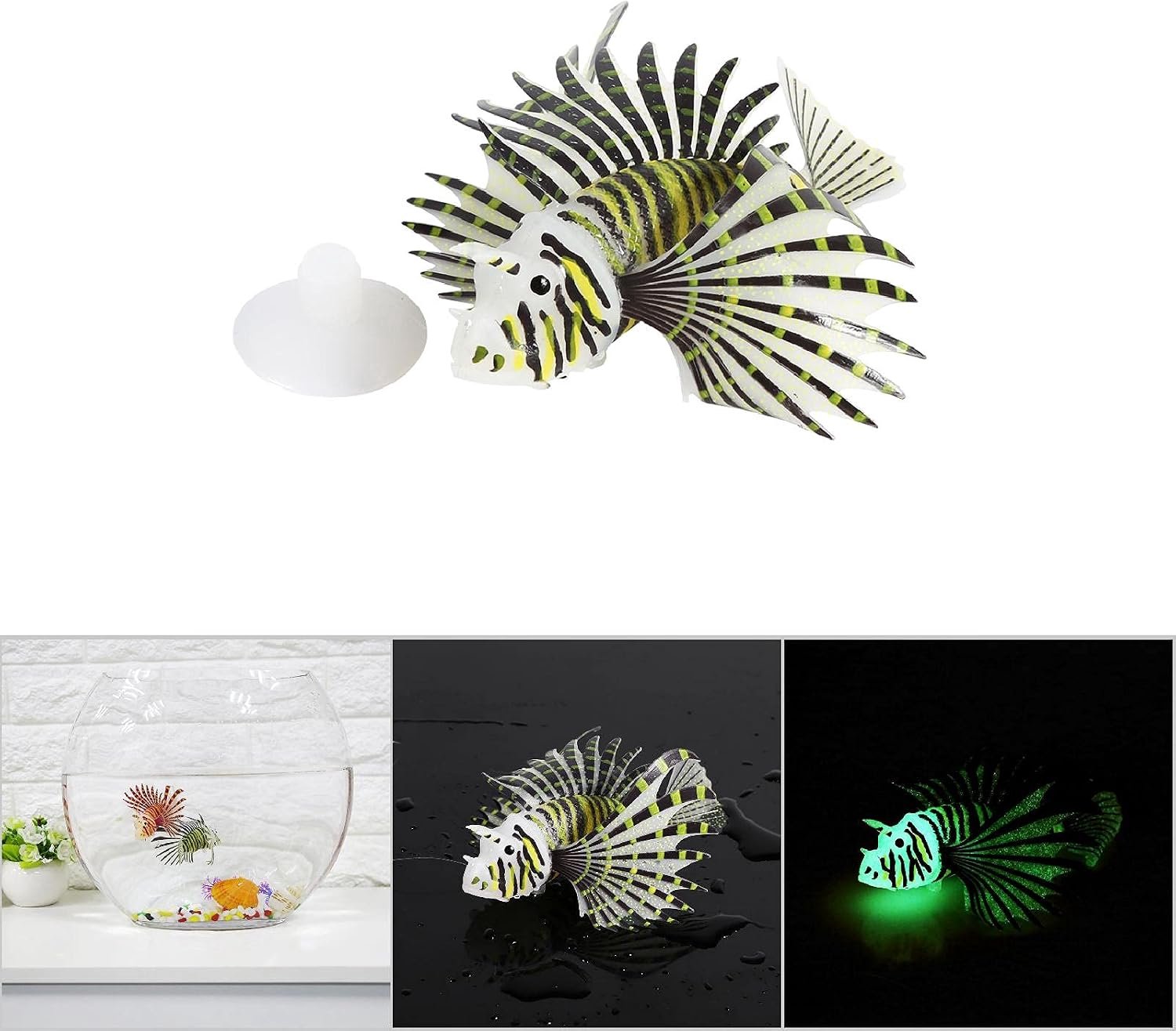 Kunstmatige Leeuwvis Nepvis Siliconen Gloeiende Kunstvis 11,5 X
