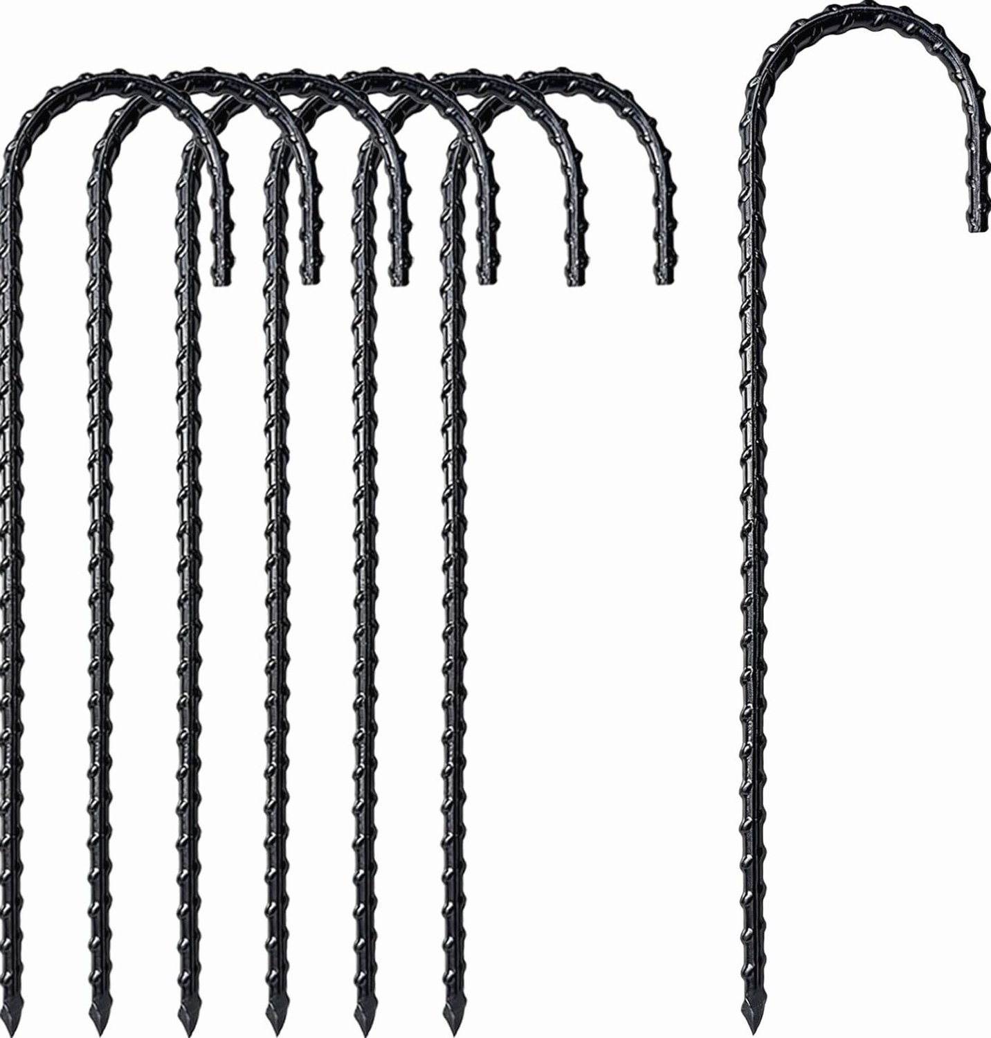 6x Grondankers 30cm Verzinkt Staal Stabiele Spiraal voor Tenten & Trampolines