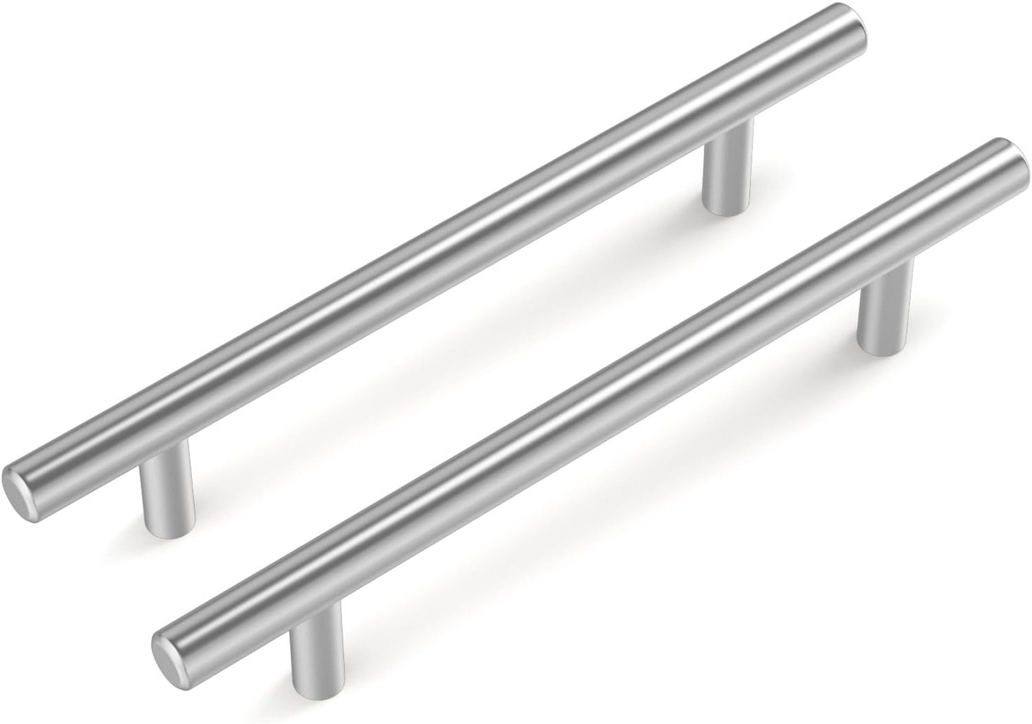 Goldenwarm Handgrepen, voor keukenkasten, gatafstand 160 mm, zilverkleurig, voor kast, meubels, ladegrepen, meubelgrepen, roestvrij staal, 10 stuks
