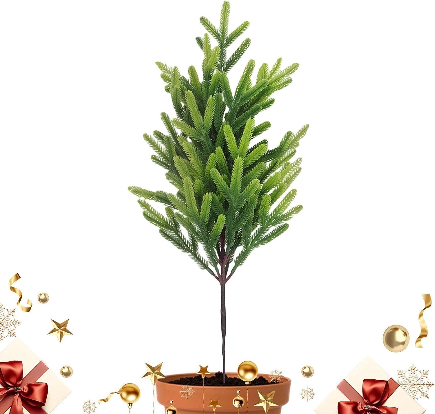 Kunsttakken, realistische kunstkerstdecoratie