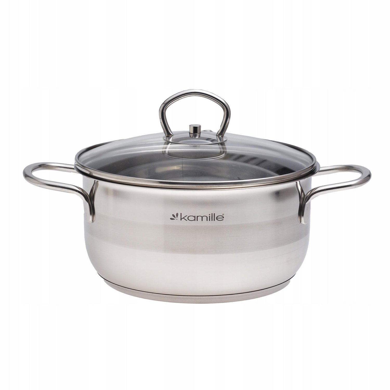 Kamille Traditionele Pan met Deksel - Roestvrij Staal 20cm 3L