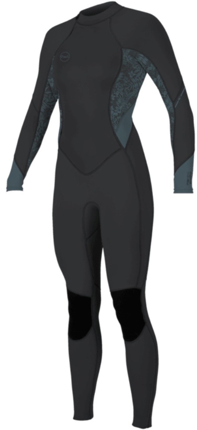 2026 O'Neill Dames Bahia 3/2mm Rug Ritssluiting Wetsuit - Tempere